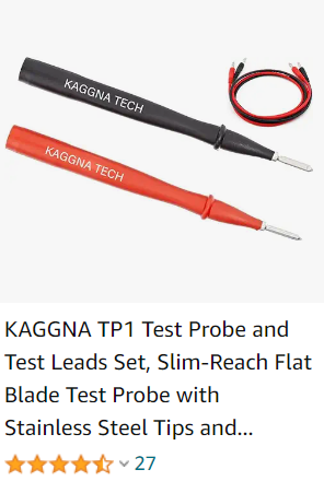 KAGGNA TP1 Test Probe Comments