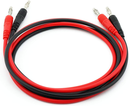 Banana to Banana Plug Test Lead Set, 4mm Banana Plug Wire Test Cable Lead for Multimeter, Test Probes, Electrical Test Wire 1000V/15A (3 ft)